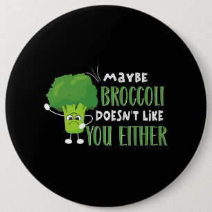 Vegetarier Vegan vielleicht Broccoli Doesnot like  Button