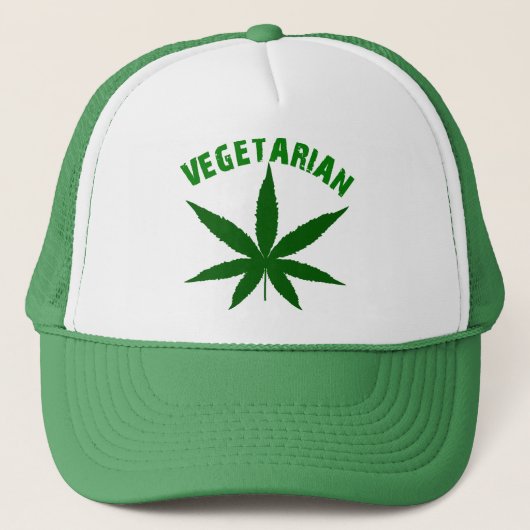 Vegetarier, Vegetarier, Veggie, Truckerkappe (Vorderseite)