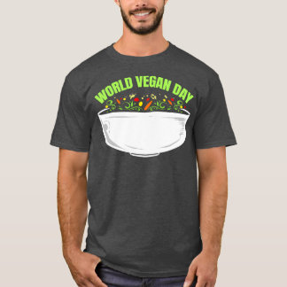 Vegetarier Veggie Bowl für den Veganen Welttag T-Shirt