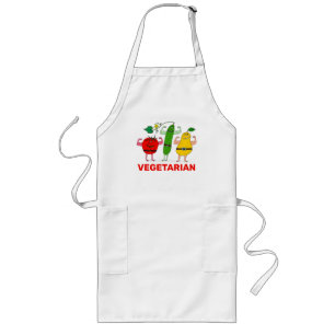 Vegetarier Veggies Rock personalisieren Lange Schürze