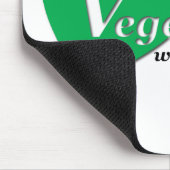 Vegetarier von ganzem Herzen Mousepad (Ecke)