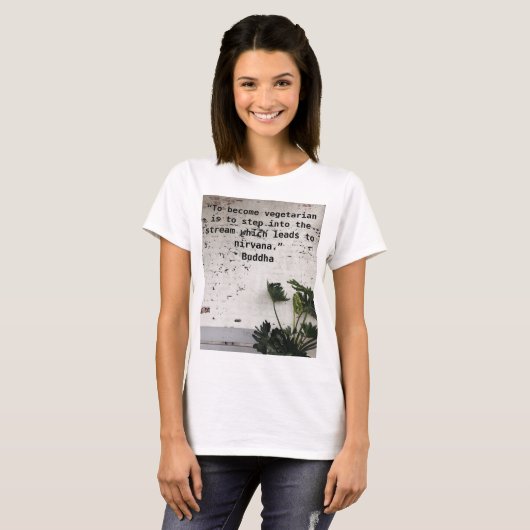 Vegetarier werden T-Shirt (Vorne ganz)