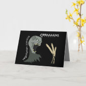 Vegetarier Zombie will Graaains! Karte (Gelbe Blume)