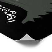 Vegetarier Zombie will Graaains! Poster (Ecke)