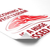 Vegetarier zu werden ist ein riesiger fehlender St Fotodruck (Ecke)