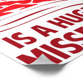 Vegetarier zu werden ist ein riesiger fehlender St Poster (Ecke)