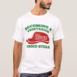 Vegetarier zu werden ist ein riesiger fehlender St T-Shirt