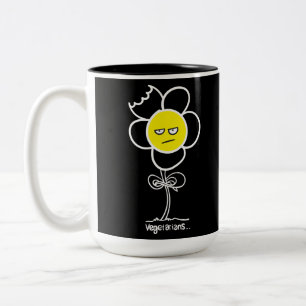 Vegetarier... Zweifarbige Tasse