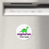 Vegetarisch - Dinosaurier-Design Magnet (In Situ (Geschirrspüler))