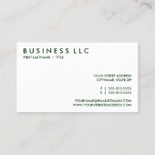 vegetarisch. visitenkarte (Rückseite)