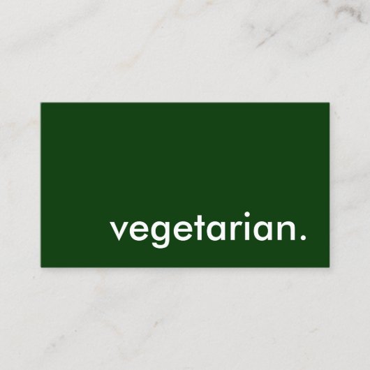 vegetarisch. visitenkarte (Vorderseite)