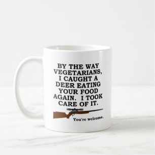 Vegetarische Bevorzugungs-lustige Jagd-Tasse Kaffeetasse