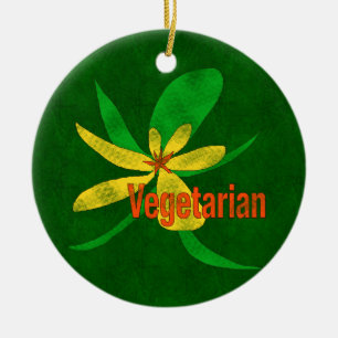 Vegetarische Blume Keramikornament