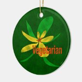 Vegetarische Blume Keramikornament (Links)