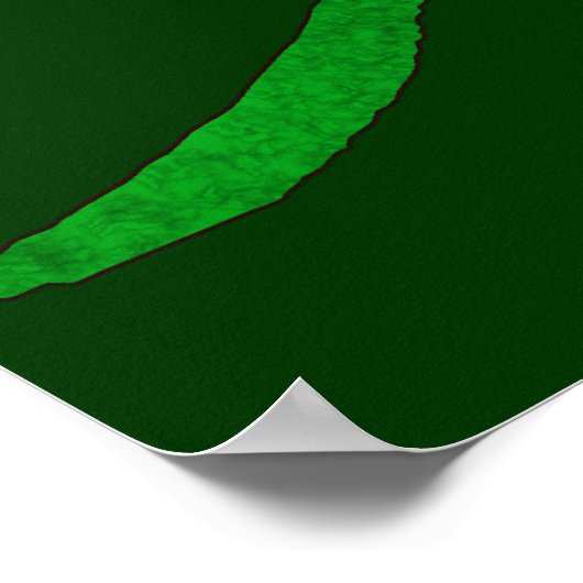 Vegetarische Blume Poster (Ecke)