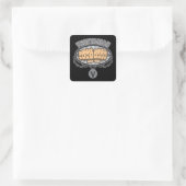 Vegetarische Fische Quadratischer Aufkleber (Tasche)