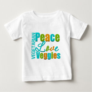Vegetarische FriedensLiebeVeggies Baby T-shirt