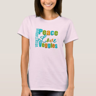 Vegetarische FriedensLiebeVeggies T-Shirt