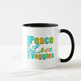 Vegetarische FriedensLiebeVeggies Tasse