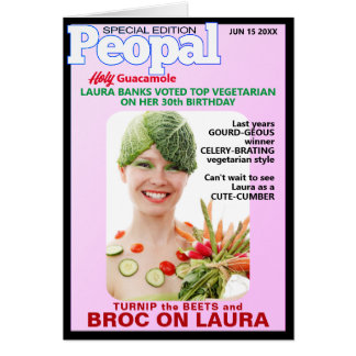 Vegetarische Geburtstagsponnen Menschen - Parody P