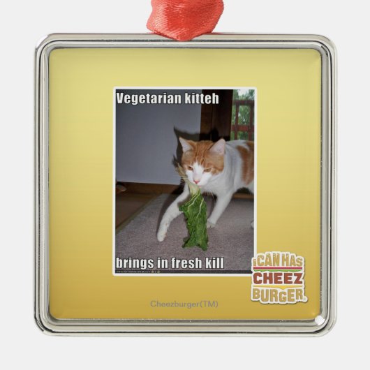 Vegetarische Küche Ornament Aus Metall (Vorne)