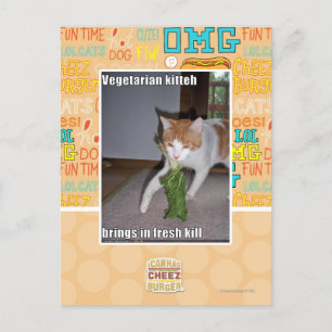 Vegetarische Küche Postkarte