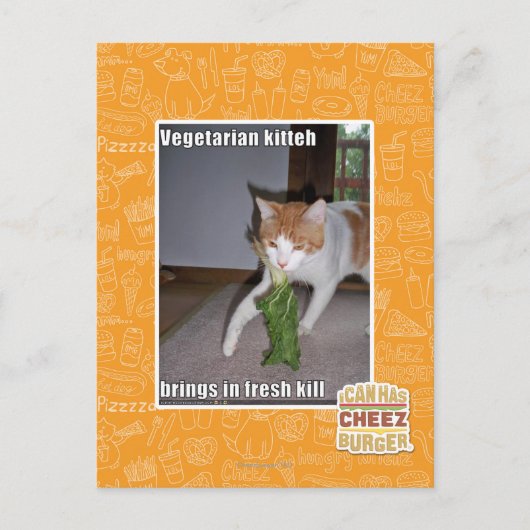 Vegetarische Küche Postkarte (Vorderseite)
