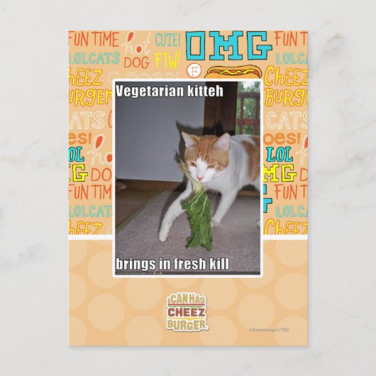 Vegetarische Küche Postkarte (Vorderseite)