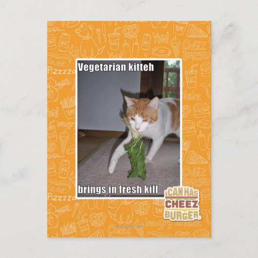 Vegetarische Küche Postkarte (Vorderseite)