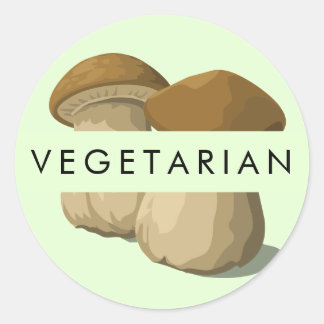 Vegetarische Lebensmittetikett Aufkleber