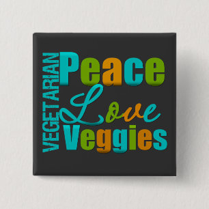 Vegetarische Liebe Veggies Button