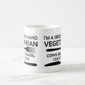 Vegetarische lustige gebrauchtTasse Kaffeetasse (Mittel)