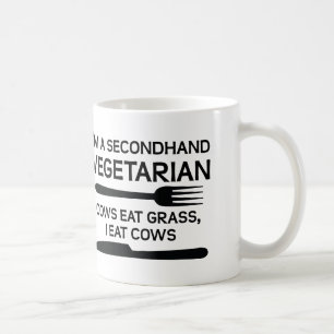 Vegetarische lustige gebrauchtTasse Kaffeetasse