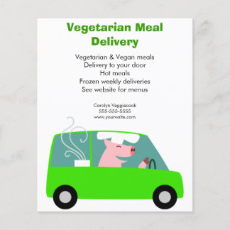 Vegetarische Mahlzeiten Flyer