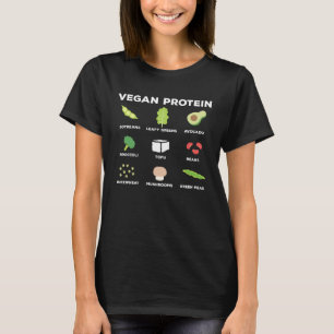 Vegetarische Nährstoffe Veggi Vegane Lebensmittel T-Shirt