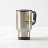Vegetarische Prinzessin Travel Mug Reisebecher (VorderseiteRechts)