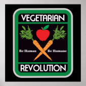 Vegetarische Revolution Poster (Vorne)