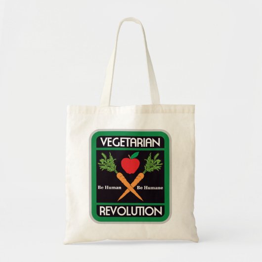 Vegetarische Revolution Tragetasche (Vorne)