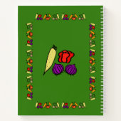 Vegetarische Rezepte, Ihr Name, Gemüse, grün Notizblock (Rückseite)