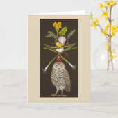 Vegetarische Schüssel Grußkarte Karte (Gelbe Blume)