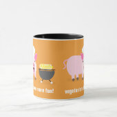Vegetarische Schwein-Tasse Tasse (Zentrum)