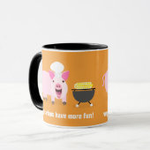 Vegetarische Schwein-Tasse Tasse (Vorderseite Links)