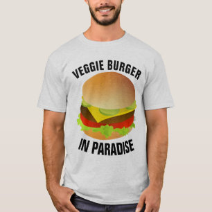 VEGETARISCHE T - SHIRT, VEGGIE-BURGER IN PARADISCH T-Shirt
