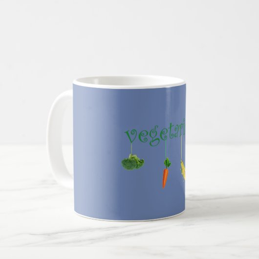 vegetarische Tasse (Vorderseite Links)