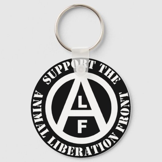 Vegetarische Vegane Unterstützung Tierbefreiung Schlüsselanhänger (Vorderseite)