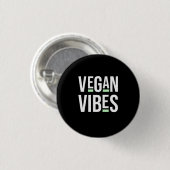 Vegetarische Vegane Vibes Button (Vorne & Hinten)