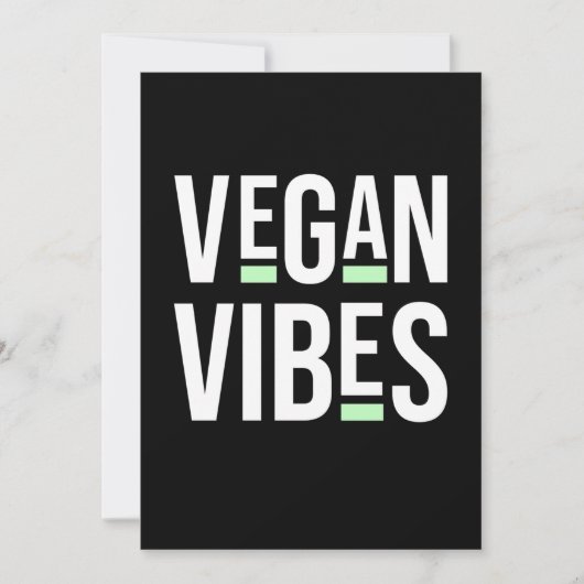 Vegetarische Vegane Vibes Einladung (Vorderseite)