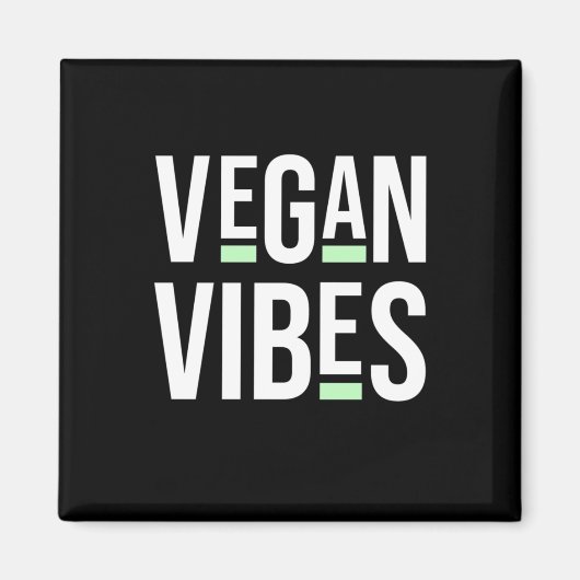 Vegetarische Vegane Vibes Magnet (Vorne)