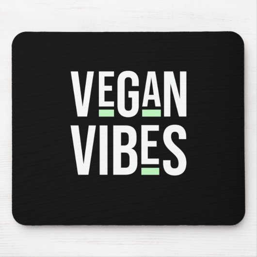 Vegetarische Vegane Vibes Mousepad (Vorne)