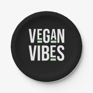 Vegetarische Vegane Vibes Pappteller